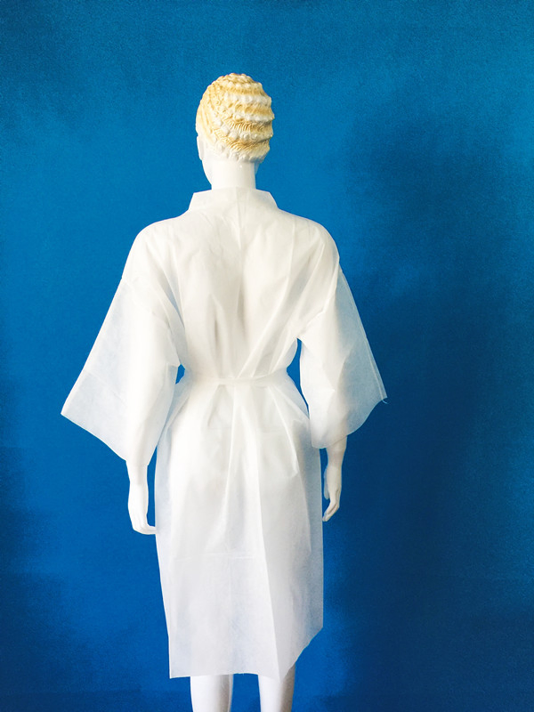PP Disposable Non-Woven Kimono Robe for Beauty Salon and SPA