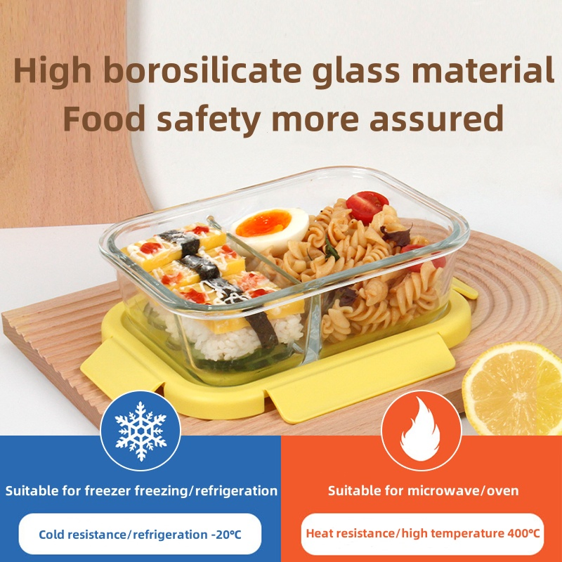 Bestfull Heat-Resistant High Borosilicate Preservation Oven Kitchen Glass Food Container with Silicone Valve