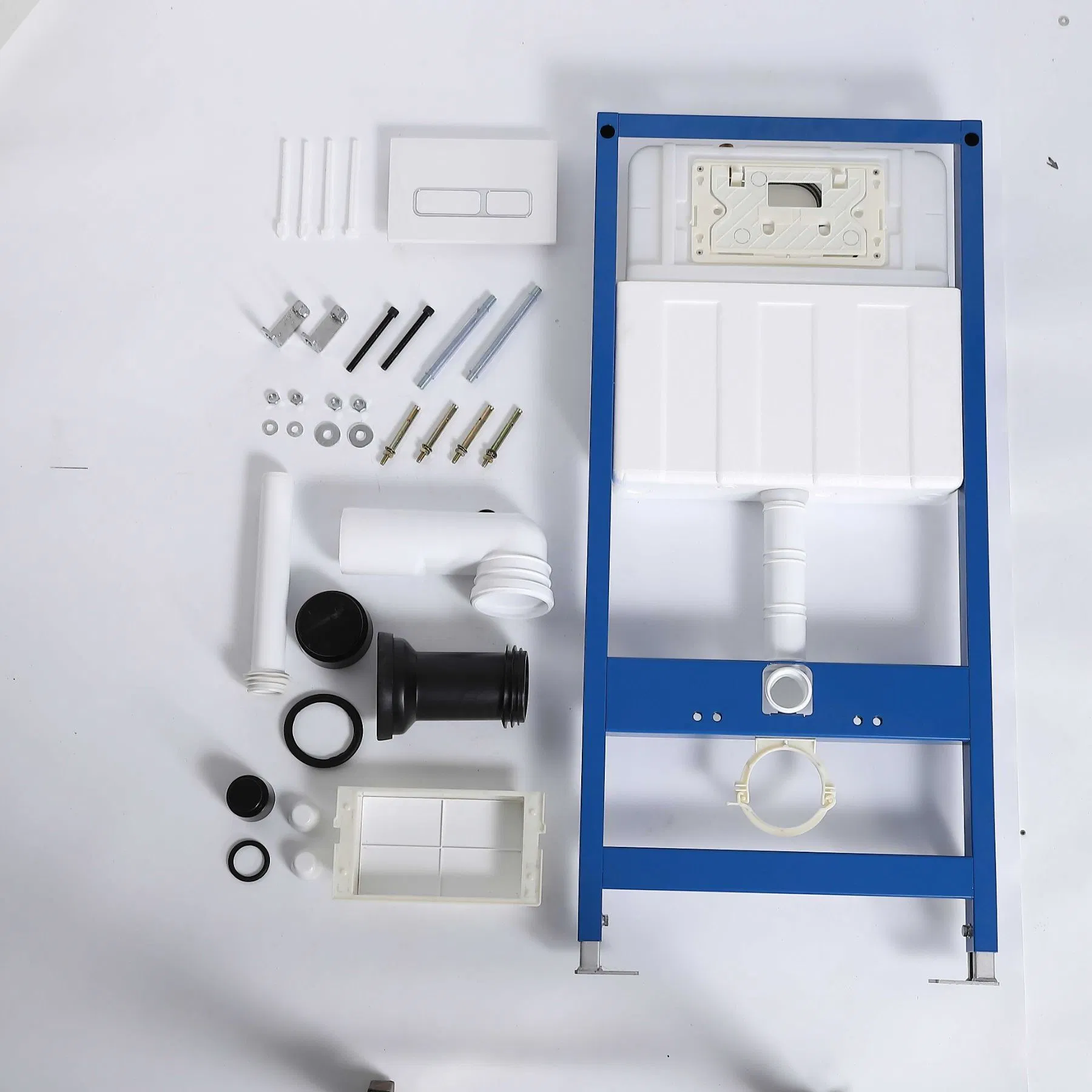 Wall Hung Toilet Hidden Tank with Iron Frame Color Panel Concealed Cistern