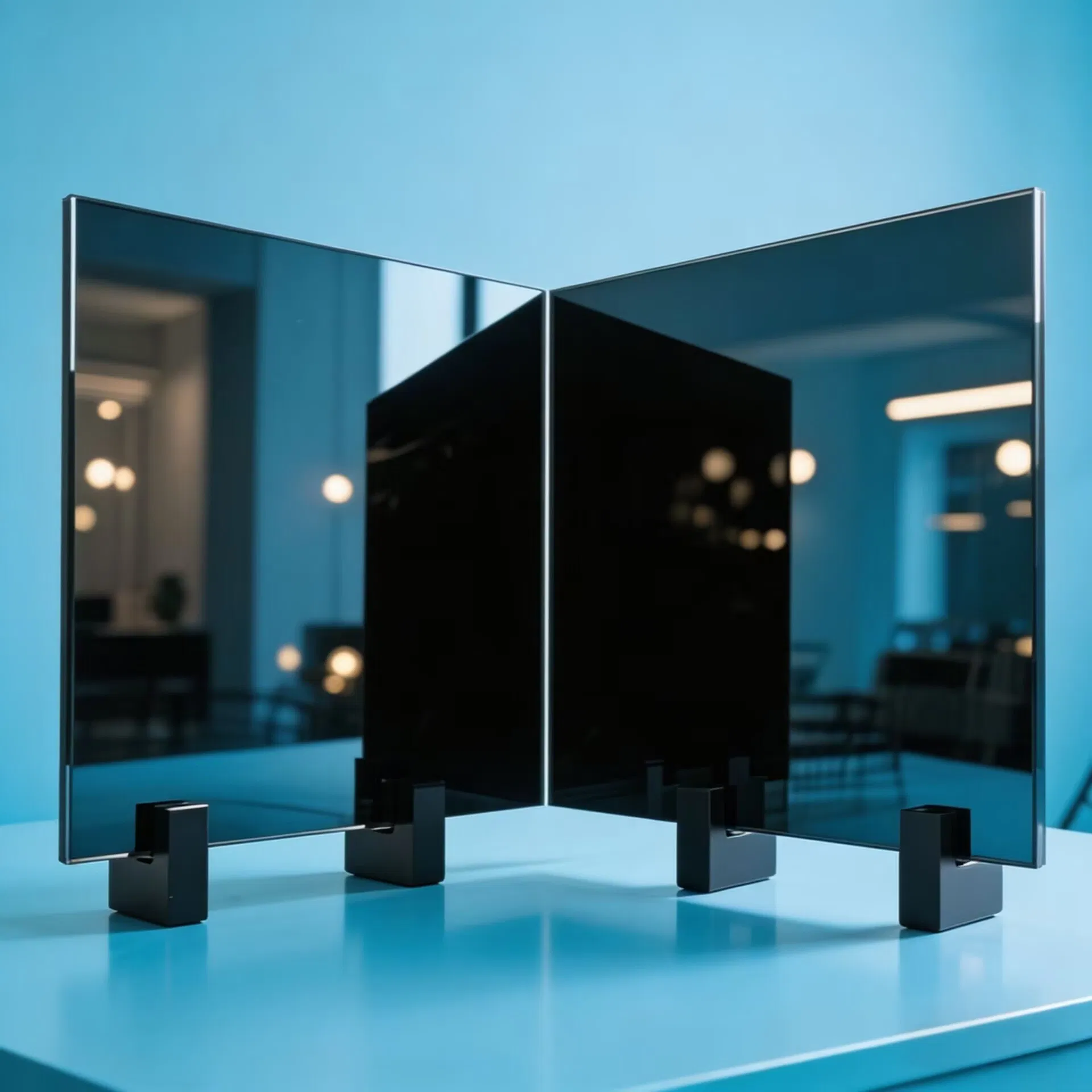 Customized Heat-Resistant Black Glass-Ceramic Cooktop Panel for Kitchen