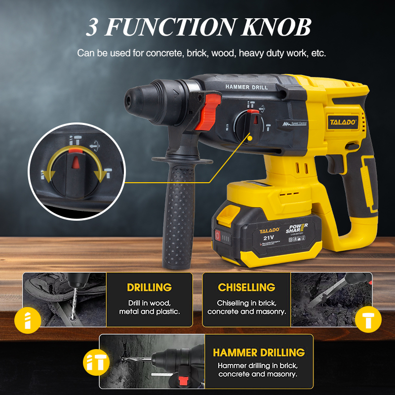 High-Power Electric Rotary Hammer Drill Set for Professionals