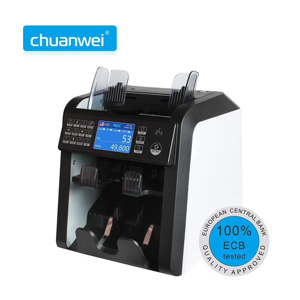 Al-950 Front Loading Counting Mix Value Bill Counter Machine Currency Counter Machine for Bank Equipment