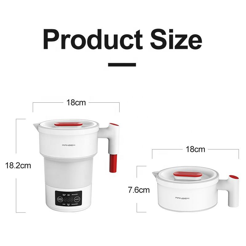 Ranbem Folding Travel Folded Water Fold The Silicone Foldable Kettle