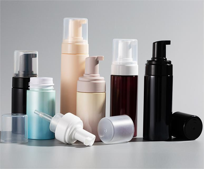 300ml/350ml Skin Care Package Pet Plastic Press Body Emulsion Bottle Printable Logo Hand Wash Shower Bottle