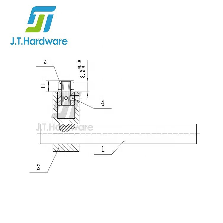 Stainless Steel Solid Handles Interior Wooden Door Mortise Lock Lever Handle