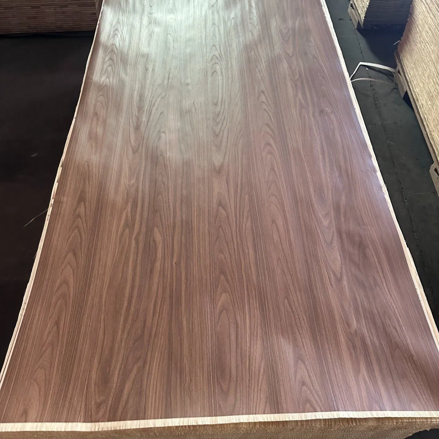 Wood Grain Face Melamine Veneers Embossed Melamine Paper Fancy Recon Wood Face Veneer