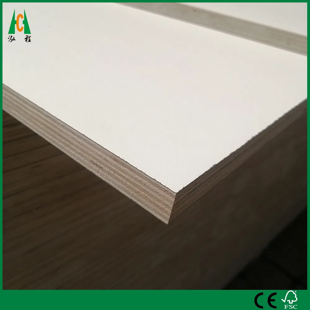 Furniture Grade Melamine Plywood Warm White Color