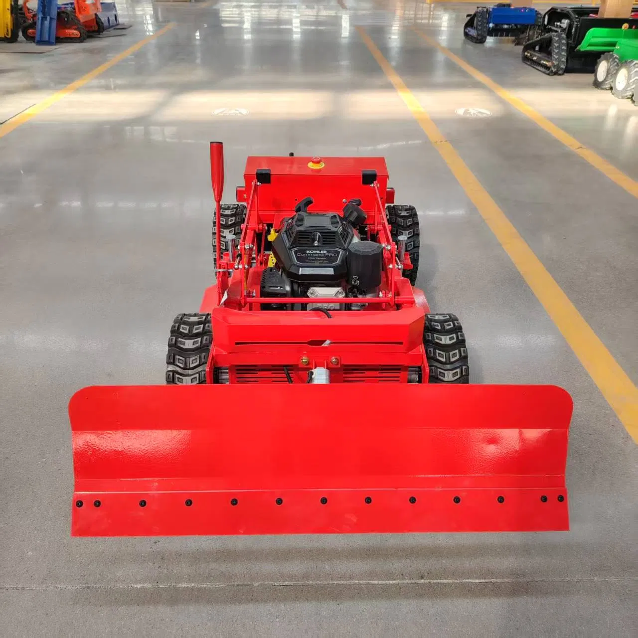 Remote-Controlled High-Efficiency Electric Robotic Lawn Mower for Grasslands and Lawns