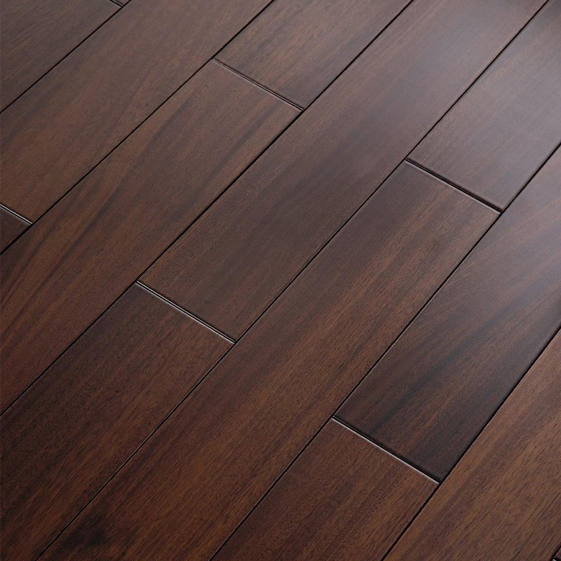 Modern Dark Okan Wood Flooring Stylish Herringbone Design