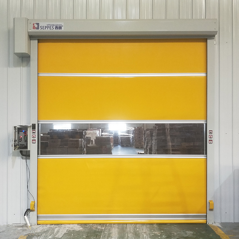 Factory Warehouse Anti-Smashing Shutter Fast PVC Door with Servo Motor