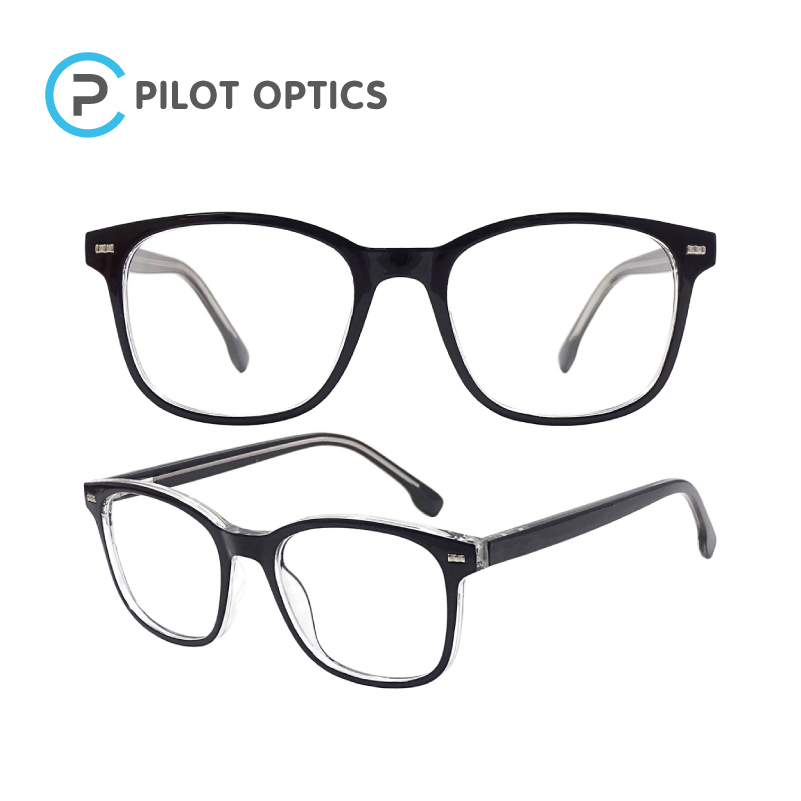Pilot Optics 2023 Rectangle Oversized Lightweight Anti Blu Light Optical Frames