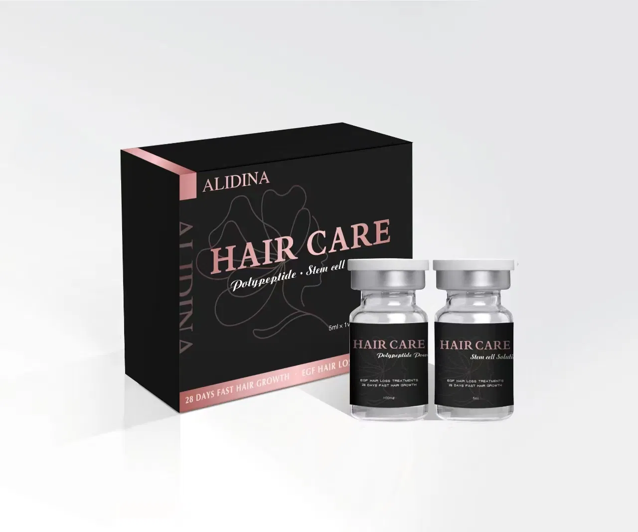 5ml 5% Hair Regrowth Oil Hair Care Loss Treatment Hair Growth Serum Kit Freeze-Dried Powder