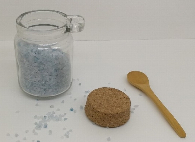 250 Ml Hot Clear Glass Storage Jar with Wood Spoon and Cork Lid