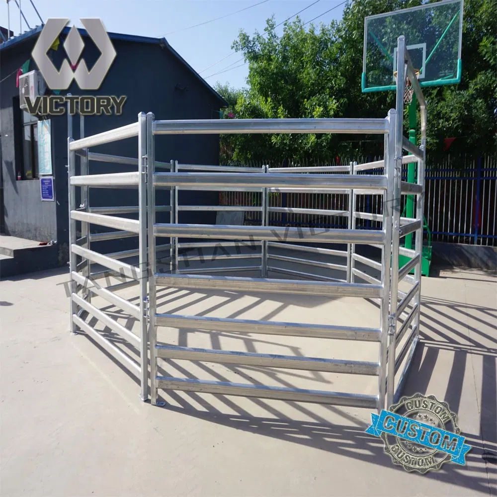Heavy-Duty Galvanized Horse Fencing with Strong 3-Rail Design