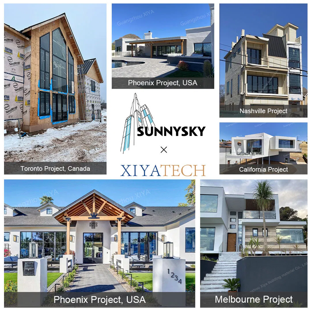 American Modern Style Waterproof Bifold Doors Windows Aluminum Balcony Glass Sliding Folding Door