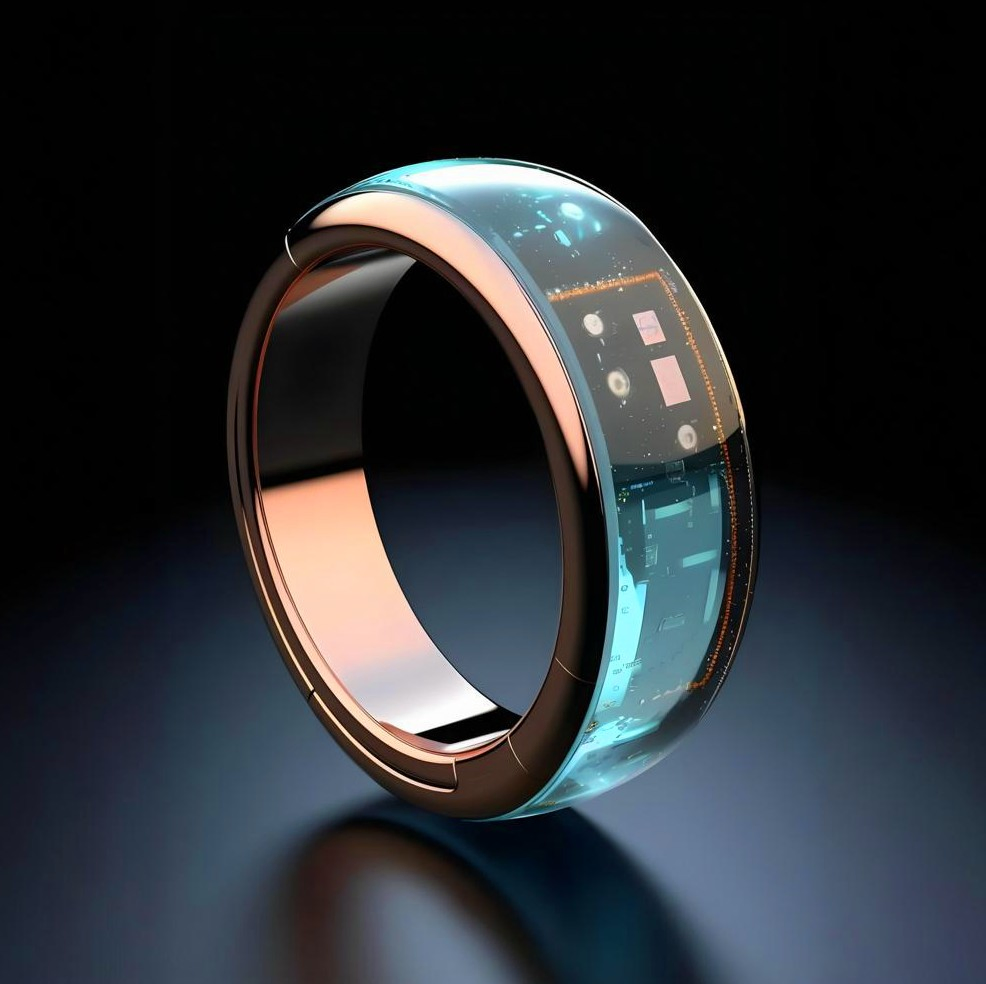 Smart Ring for Men Women Stainless Steel Waterproof Heart Rate Oximetry Blood Pressure Monitor Sleep Tracker Fashion