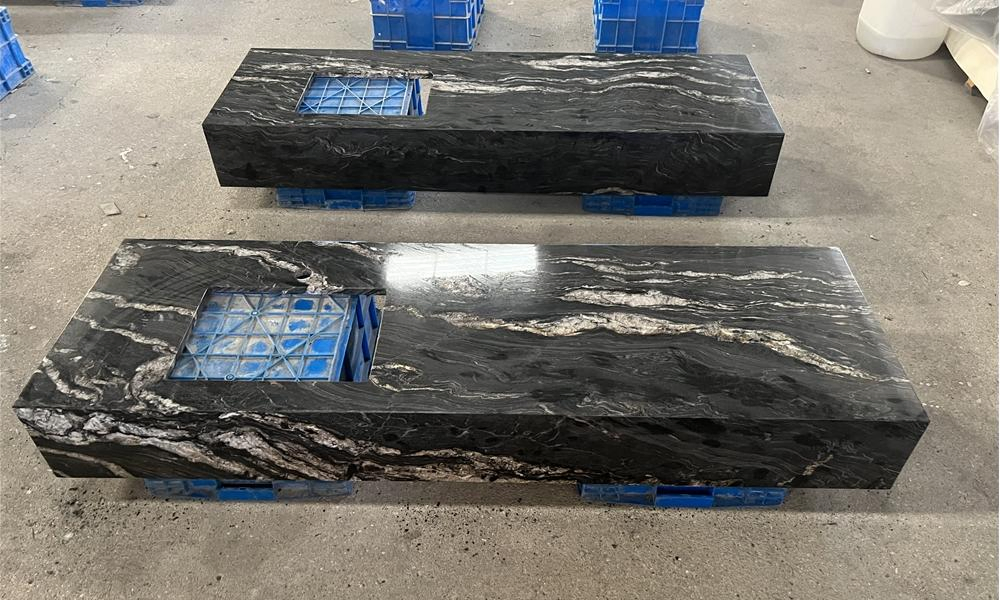 Brazil Cosmic Black Exotic Granite Slabs for Kitchen Wall Tile