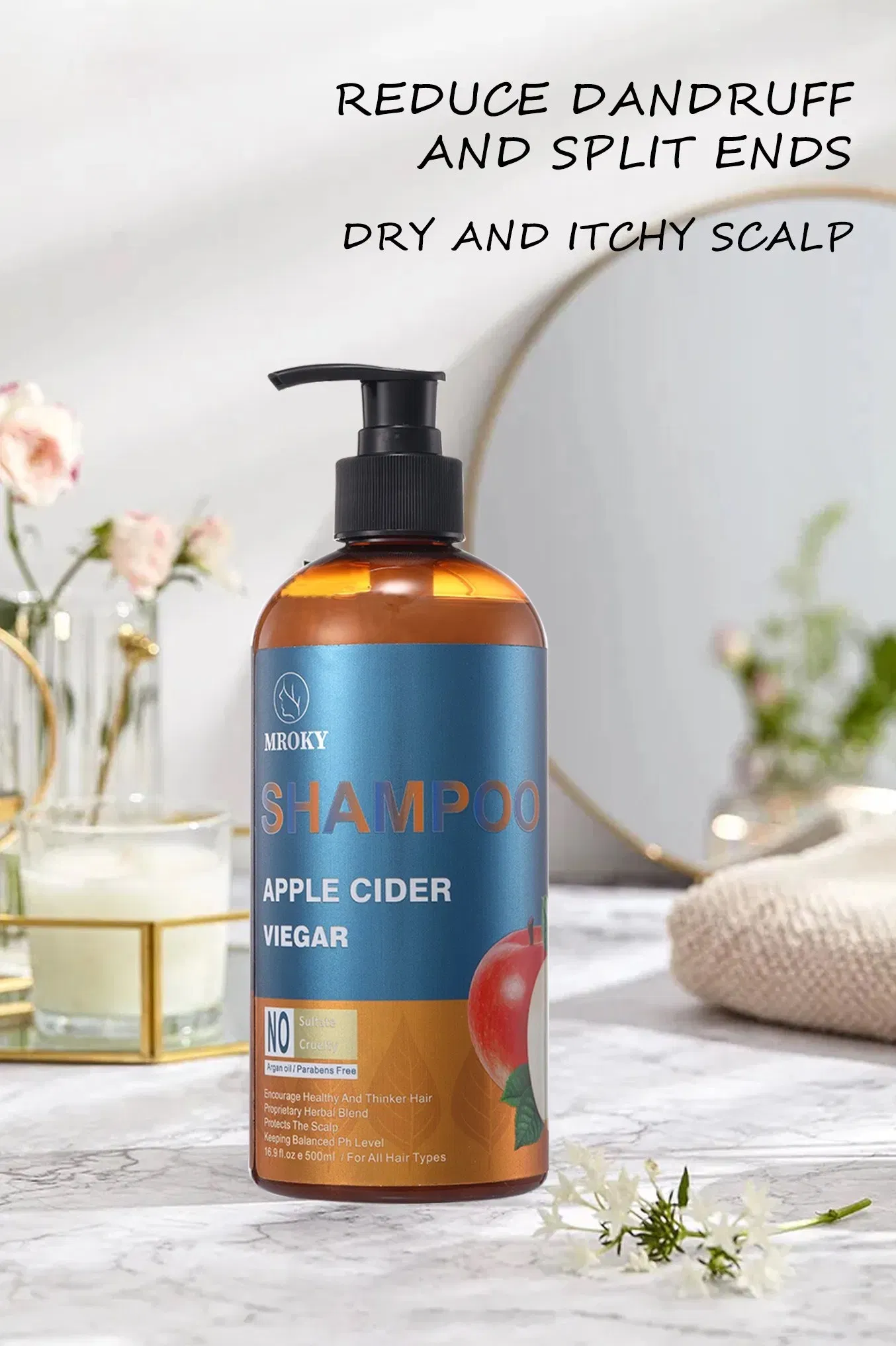 Hair Loss Color Safe Sulfate Free Apple Cider Viegar Shampoo