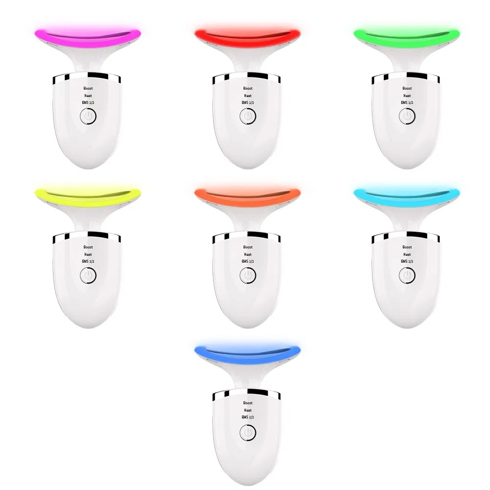 7-Color Light Therapy Neck Massager for Youthful Skin
