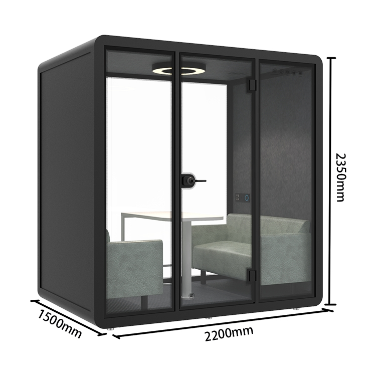 Hot Sale Office Soundproof Meeting Room for Educational Institutions with Tempered Glass and Durability