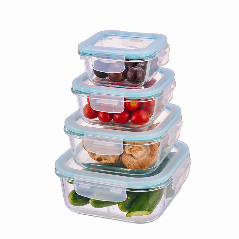 Glass Food Storage Containers with Airtight Snap-Locking Lids - BPA-Free, Leakproof & Stackable, Food Containers, Storage Box, Hot Lunch Box with Great Price