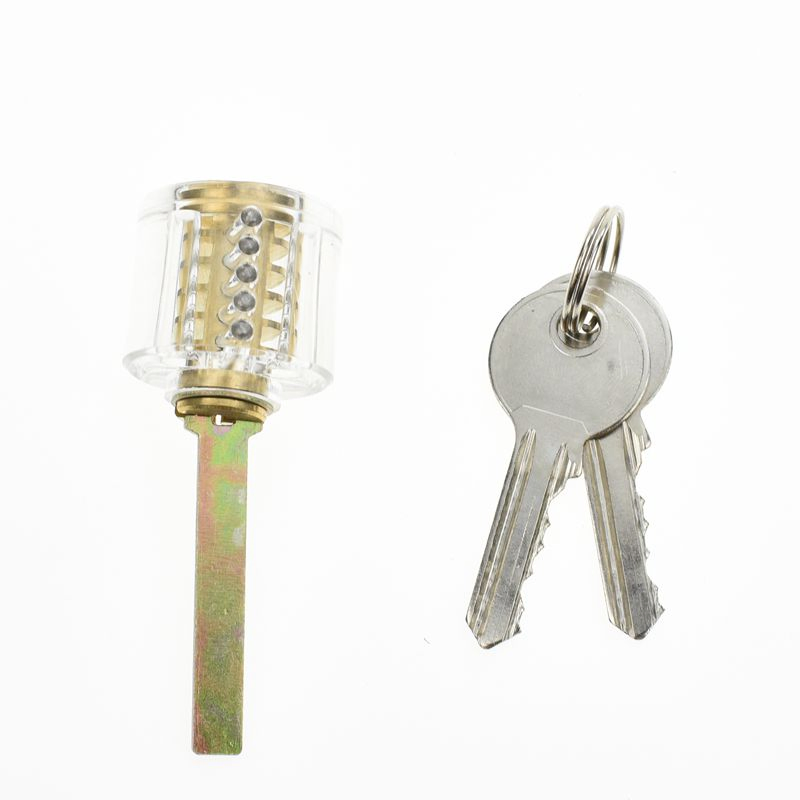3PCS Practice Lock Clear Set Locksmith Training Transparent Padlocks (YH10021)