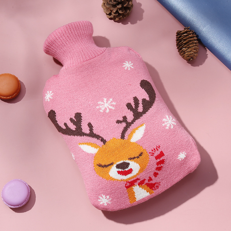 Hot Sale Autumn Winter Customized Design Keep Warm Rubber Hot Water Bag Knit Cover