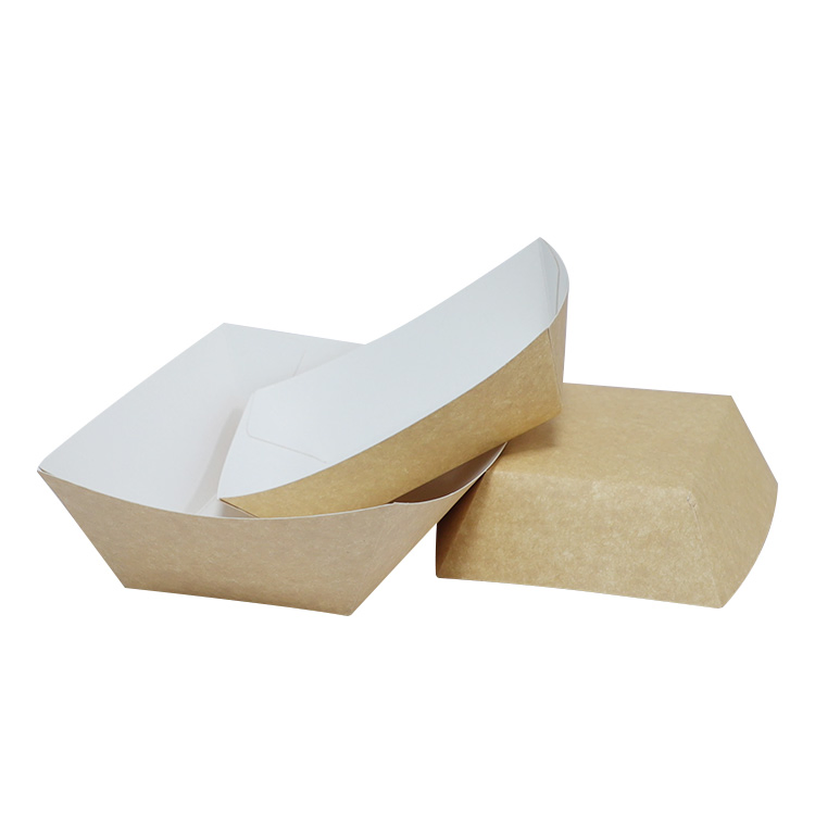 Disposable Paper Food Tray Boat Tray with Different Sizes
