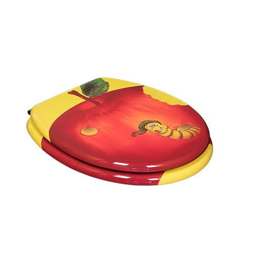 Quick Release Hinge Toilet Seat with Pattern