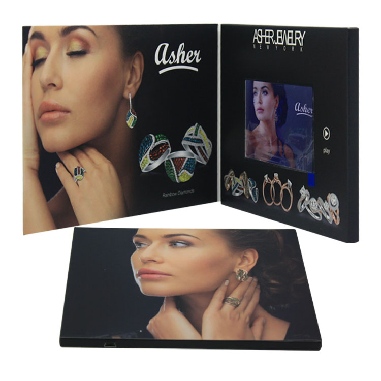 Видеооткрытка 7 дюймов с экраном