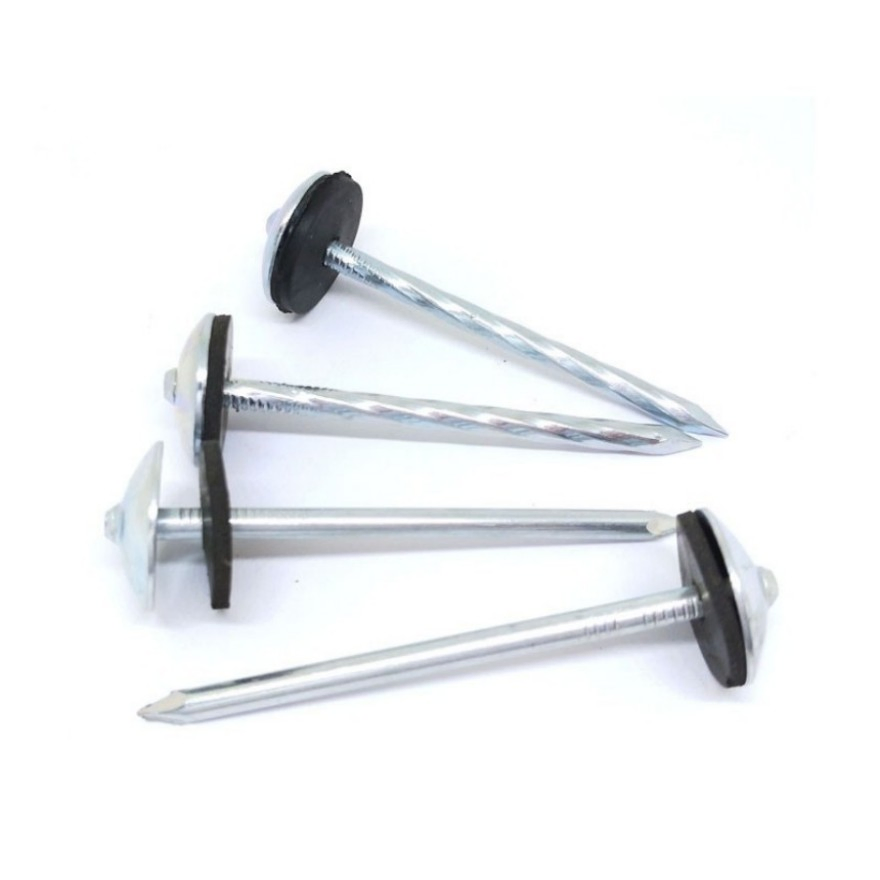 Customized All Size and Packaging for Galvanized Screw Shank Roofing Nail with Umbrella Head
