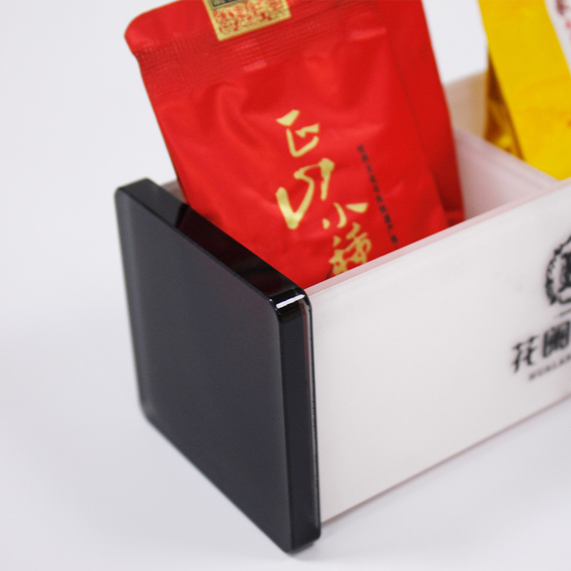 Custom Acrylic Teabag Holder Storage Box for Hotel Office
