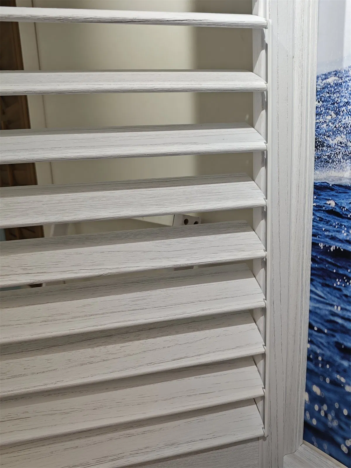 Heat Insulation Paulownia/Basswood Interior Plantation French Shutter Window Wooden Shutters Hot Sale