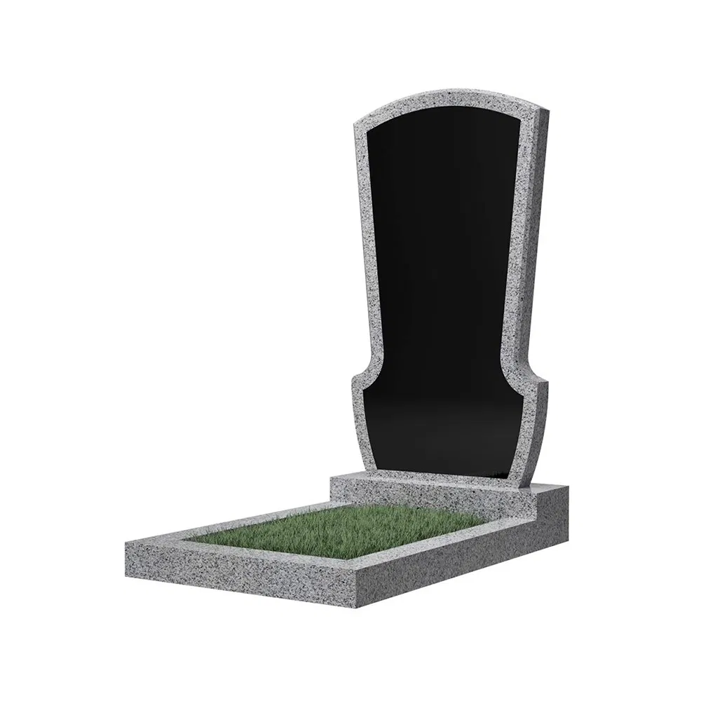 Maintenance-Free Hand-Carved Monument G603 Black Cold-Resistant Church Cemetery Headstone for Lawn Cemetery