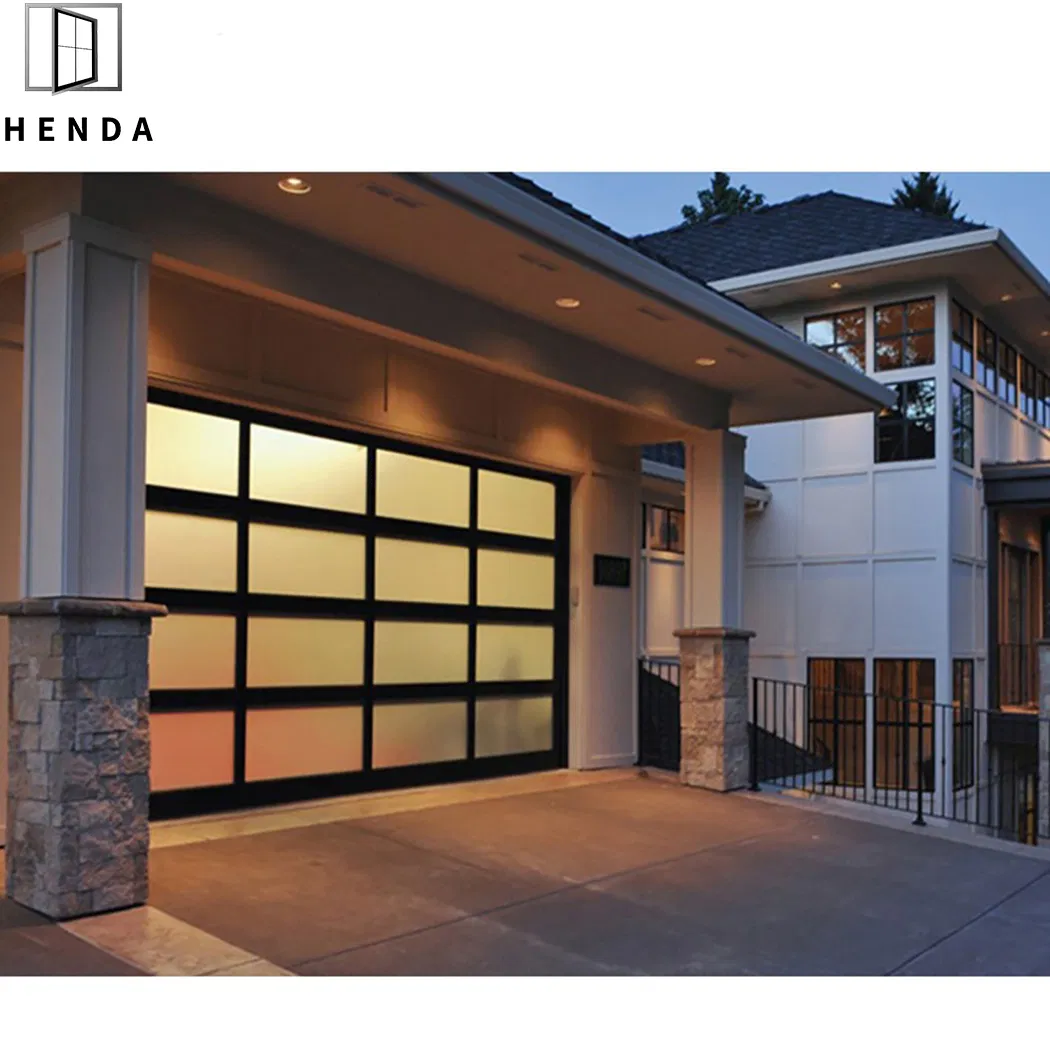 Luxury Modern Automatic Remote Electric Folding Wrought Iron Garage Door Main Metal Garage Entry Door Design