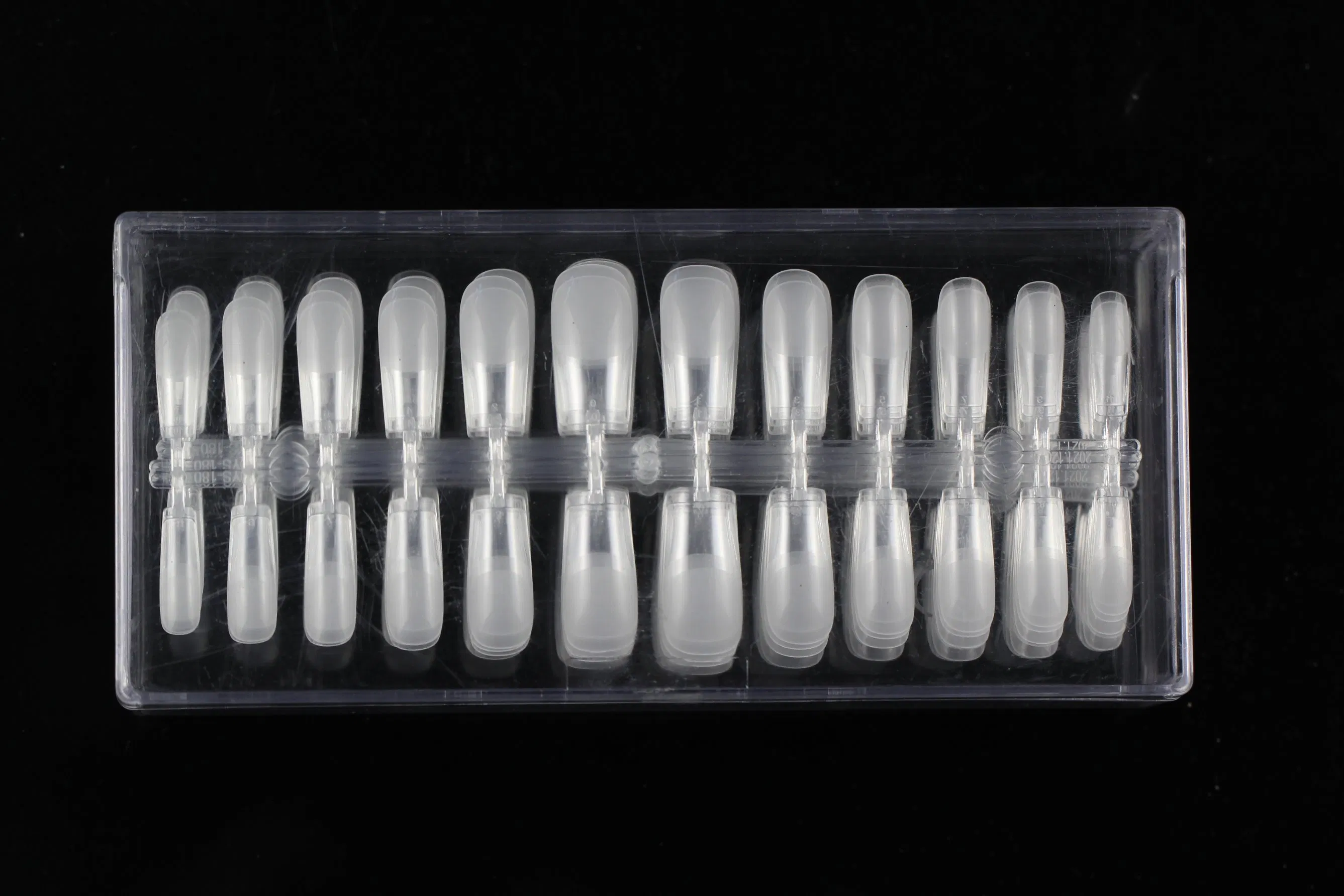 Full Cover Tapered Square Press on Nails Tips Clear Fingernail Extension