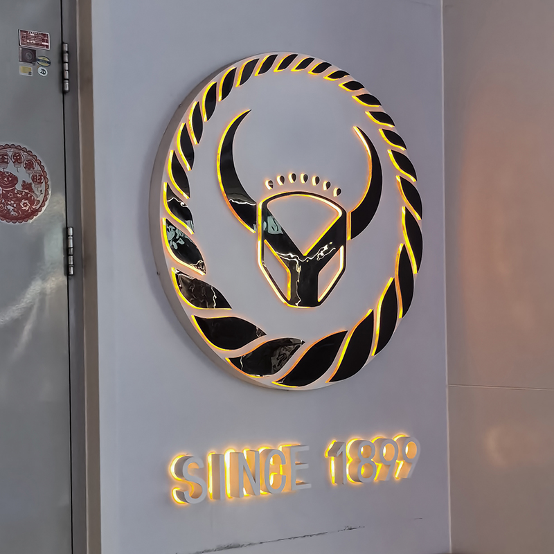 Ezd Factory Price 3D Logo Channel Letters Design Business Signs Outdoor Lighted