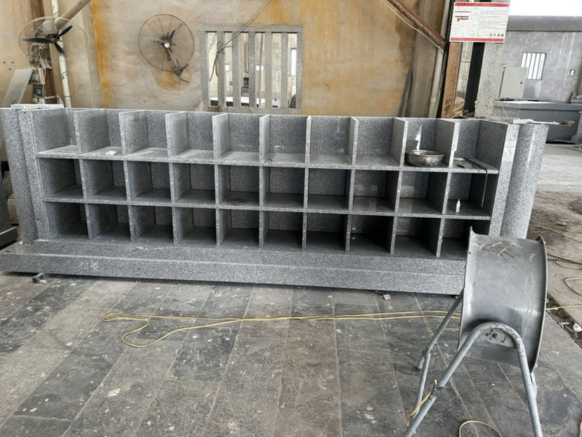 Assembled Nature Black Granite Columbarium for Tombstone Ceremony