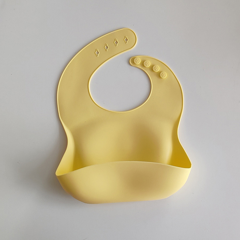 Baby Silicone Feeding Bibs Djustable Waterproof Bibs for Feeding