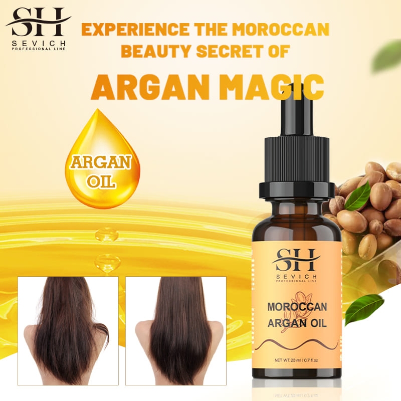 Private Label Argan Oil Nature Smoothing Oil Vitamins Organic Hair Growth Care Treatment Oil
