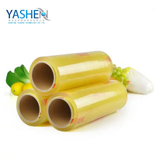 Food Grade Transparent Roll Form Printed Moisture Proof Soft PVC Cling Film