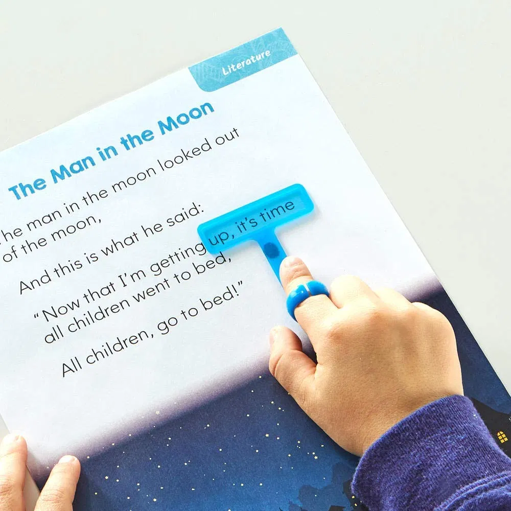 Finger Focus Highlighter,Guided Reading Strips,Reading Pointers for Kids,Dyslexia Tools for Kids,Adhd Tools,Special Education School Supplies,Teacher Classroom
