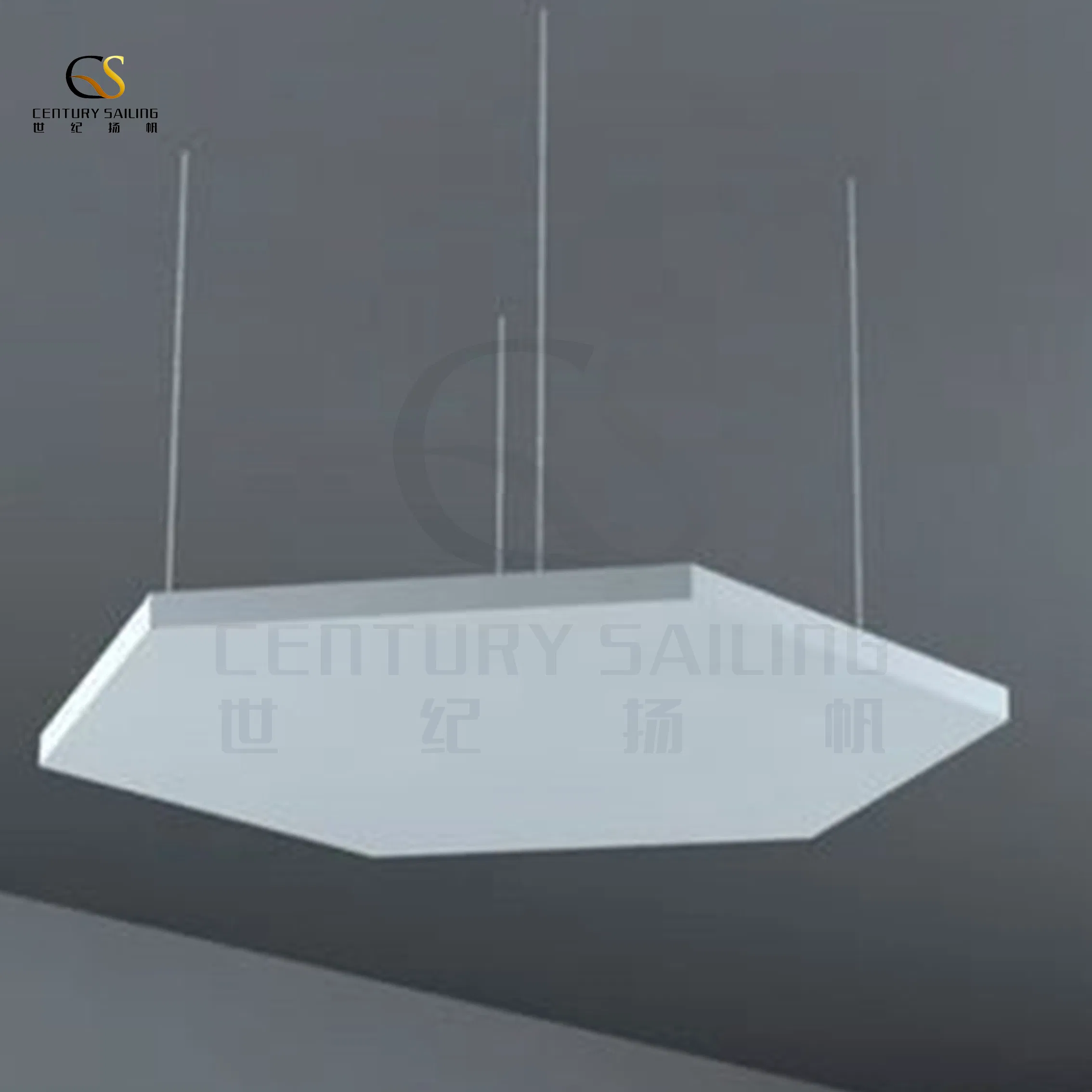 Hexagon Shape Suspended Fiberglass Ceiling Acoustic Ceiling Board with Fireproof
