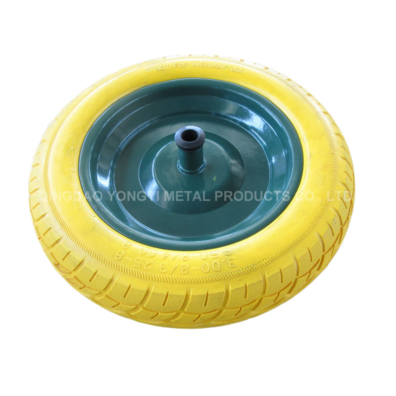 Customized 13 Inch Heavy Duty Solid Colored PU Foam Wheel