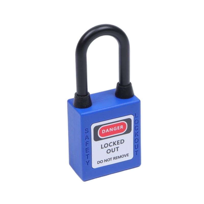 OEM 38mm Plastic-Shackle Non-Conductive Safety Padlock Master Key for Overhauling Lockout-Tagout Equipment