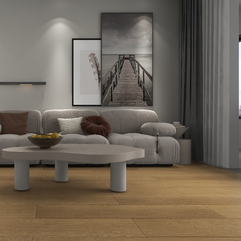 Anti-Slip Anti-Moisture Safety Assurance 4mm/5mm/6mm/8mm Thickness Range Spc Vinyl Laminate Floor