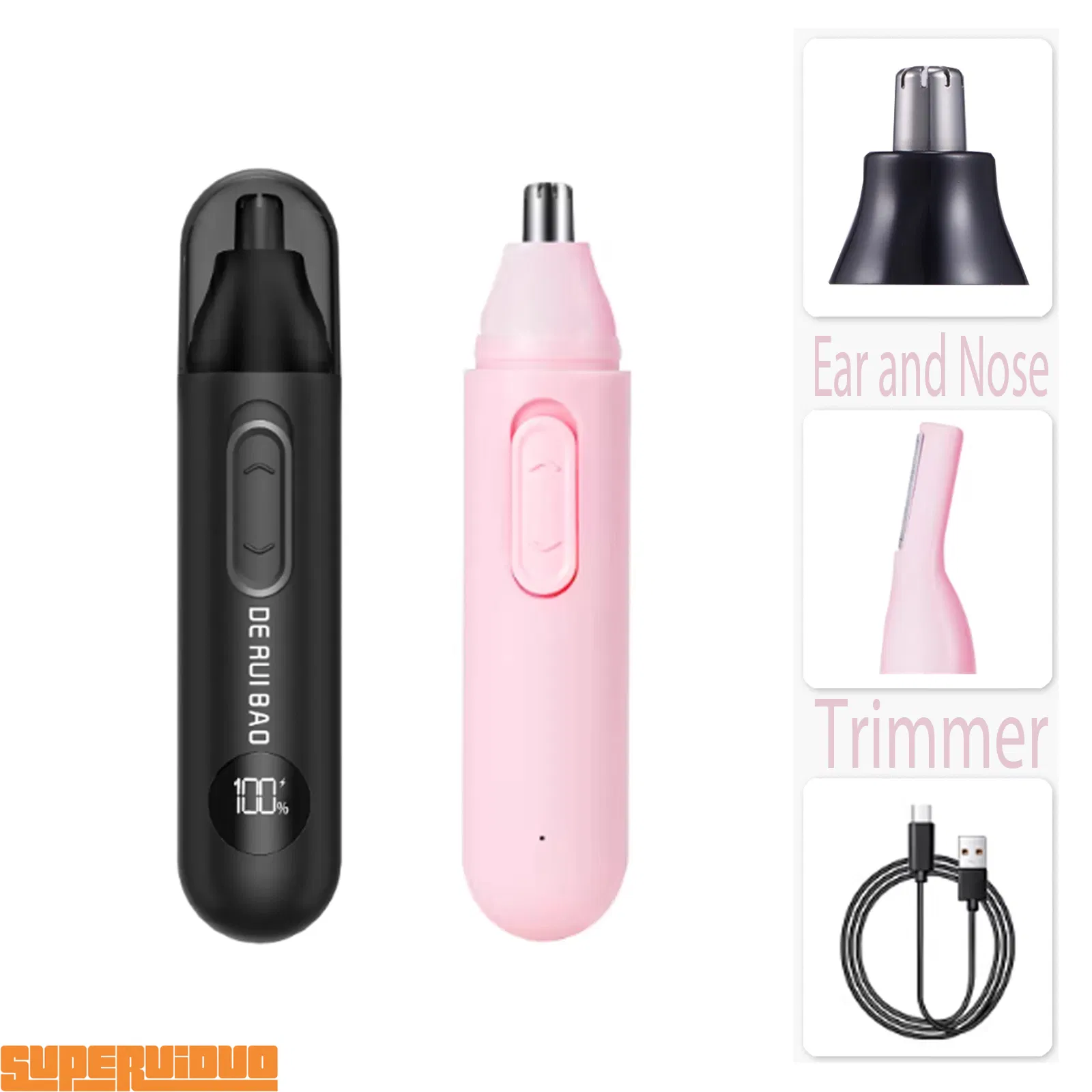 Comprehensive Facial Hair Management Ear and Nose Trimmer