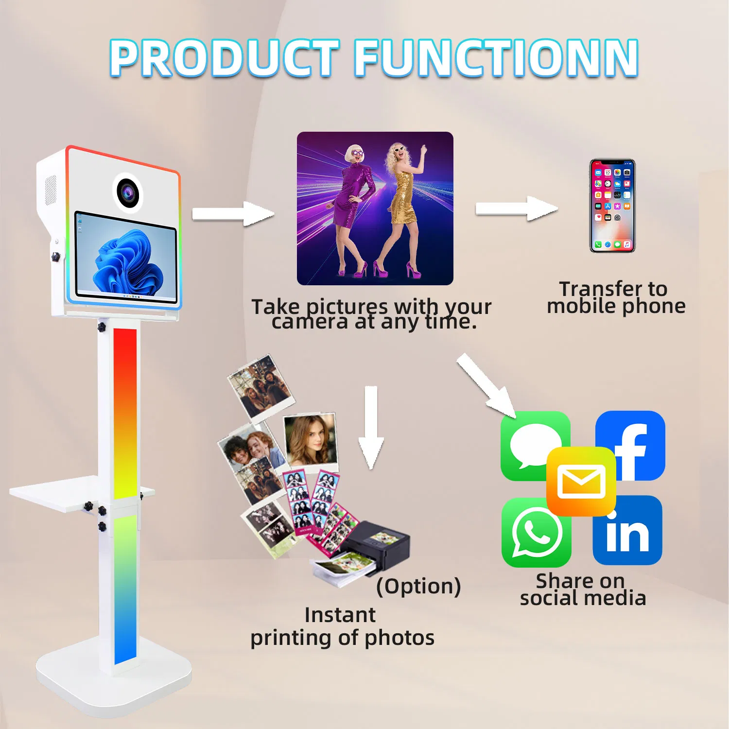 Фотобокс с сенсорным экраном 15.6 дюймов для DSLR-камер