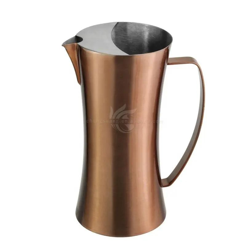 1.8L Water Pitcher Large Capacity Stainless Steel Water Pot Kettle Jug Cold Beverages Drink Juice Pot with Ice Guard