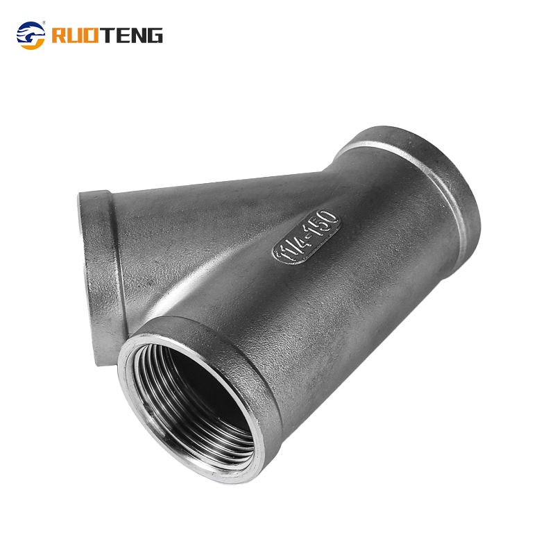 [Ruoteng] Factory Direct 45 Degree Tee Inner Wire and Outer Wire Oblique Three-Way Three-Fork Internal Thread Water Pipe